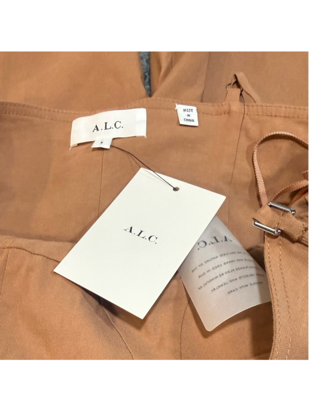 A.L.C. Mila Tan Jumpsuit, Noisette - Picture 9 of 11